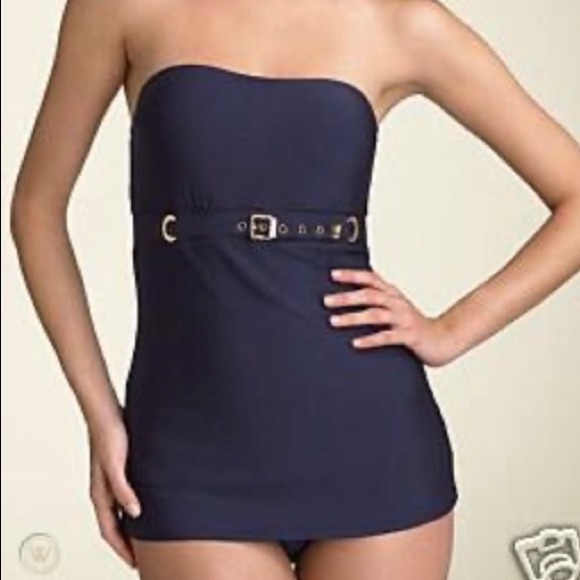 Michael Michael Kors Blue Strapless - Picture 1 of 7